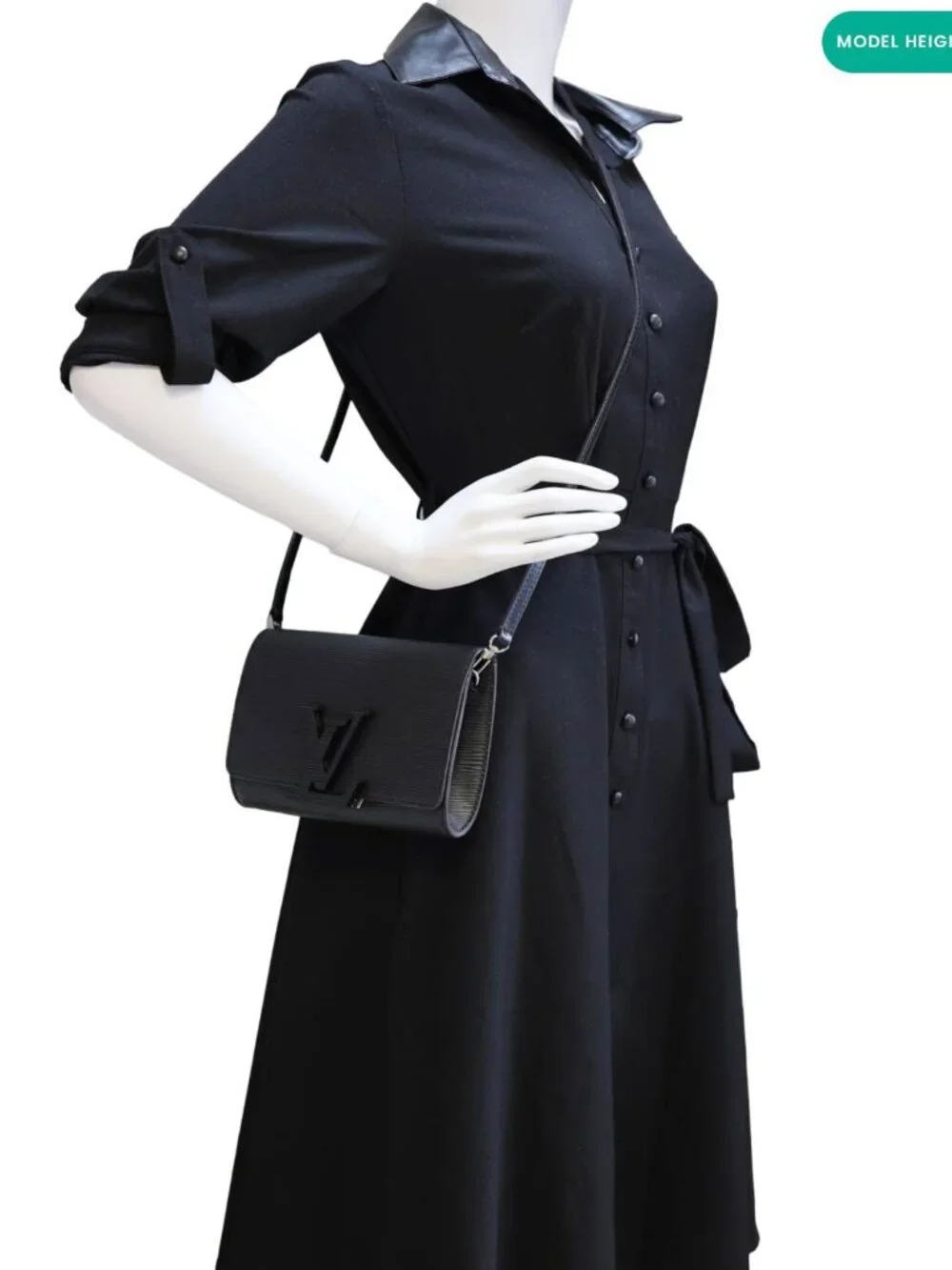 Louis Vuitton Louise PM Epi Leather Crossbody Bag Black